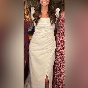 Reformation Isaac dress in white worn once